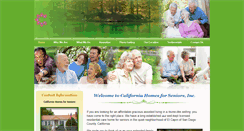 Desktop Screenshot of californiahomesforseniors.net